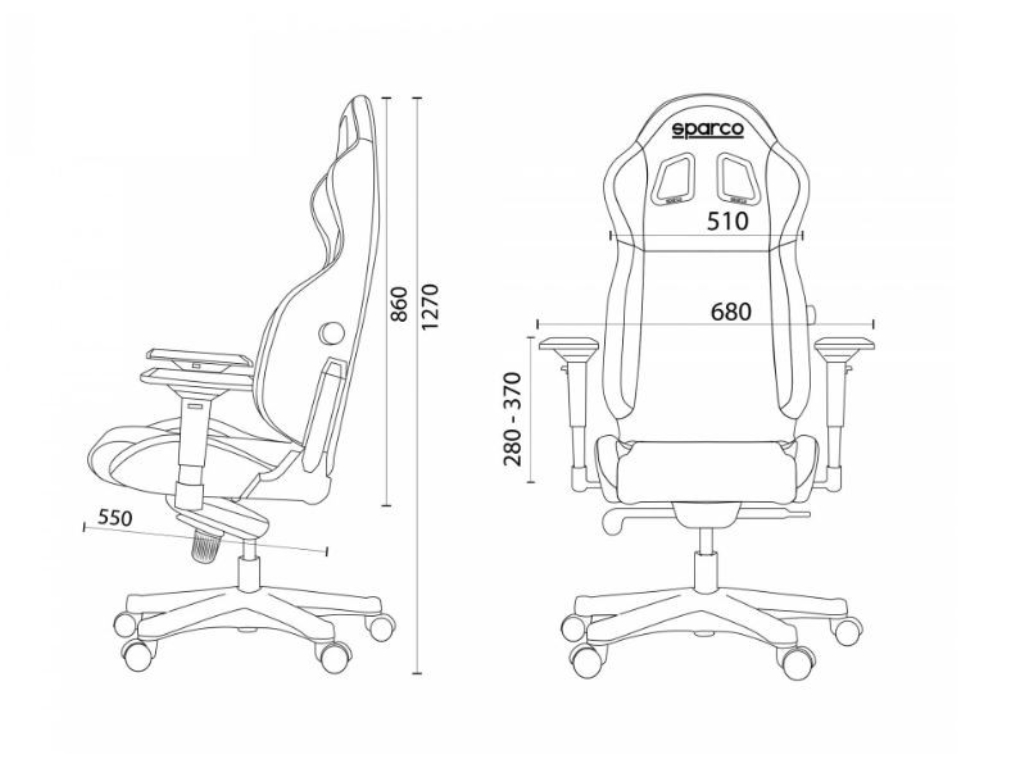 Sedia da Ufficio Sparco ICON MARTINI RACING - SPARCO 00998SPMR